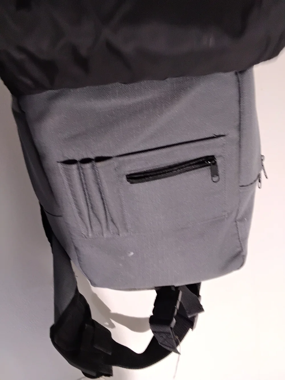 EuroSport Gray Canvas Urban Sling Crossbody Backpack Daypack
